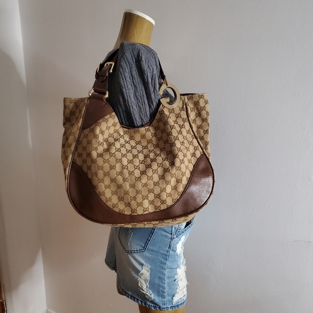 GUCCI GG Canvas Charlotte Tote Bag